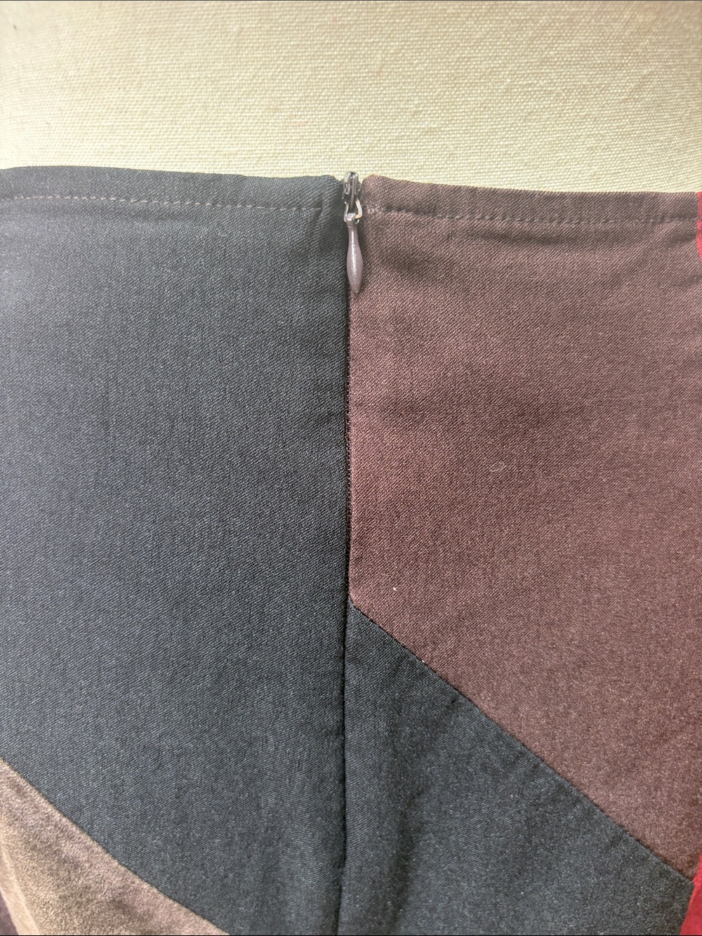 BLU Label Patchwork Midi Skirt — Size - Picture 5 of 10